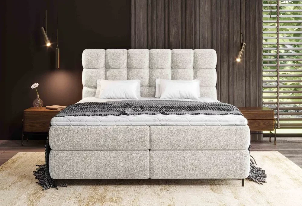 Bubbly boxspring ágy 140 X 200 – lakberendezési illusztráció