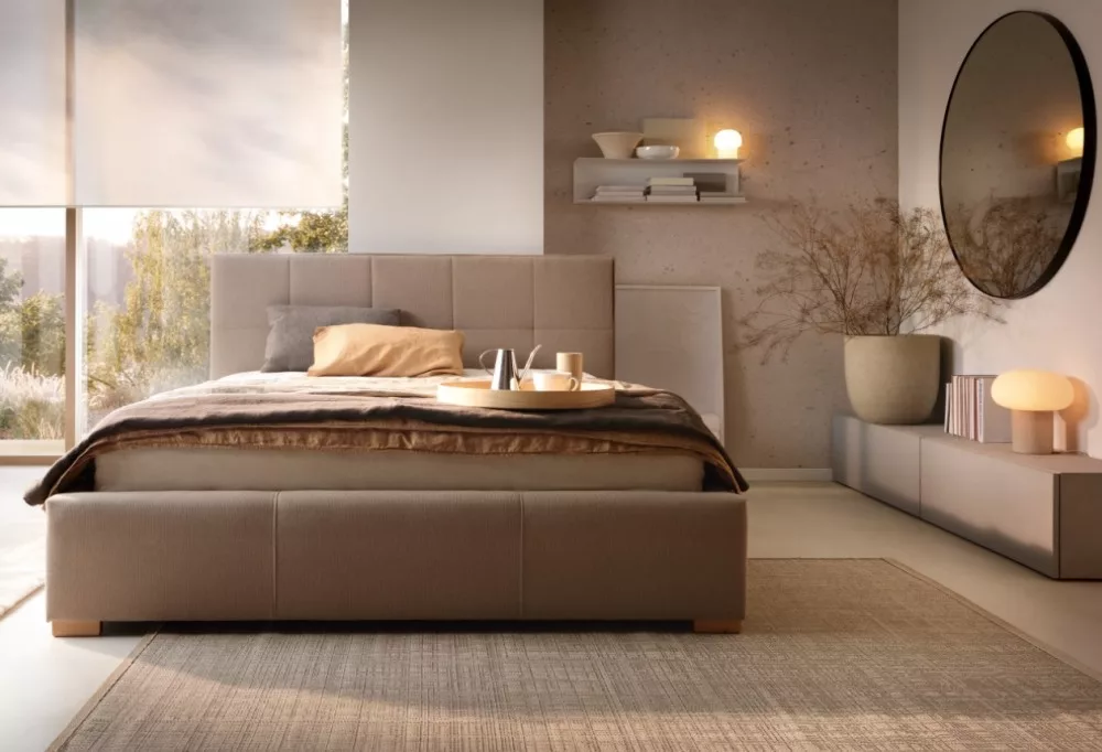 Cortina kárpitozott ágy - 106 cm magas fejvéggel - 90 X 200 fekvőfelület