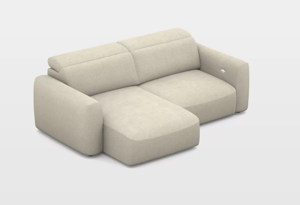 Gizo mini sarokkanapé elektromosan mélyíthető ülőfelülettel 159 cm x 242 cm - balos -